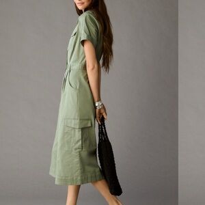 Anthropologie TwentySixHundred Wide Leg Cropped Utility Jumpsuit US6